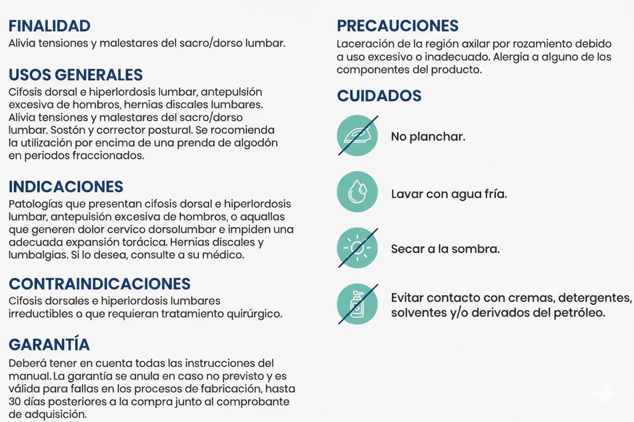 Corrector Postural con Faja