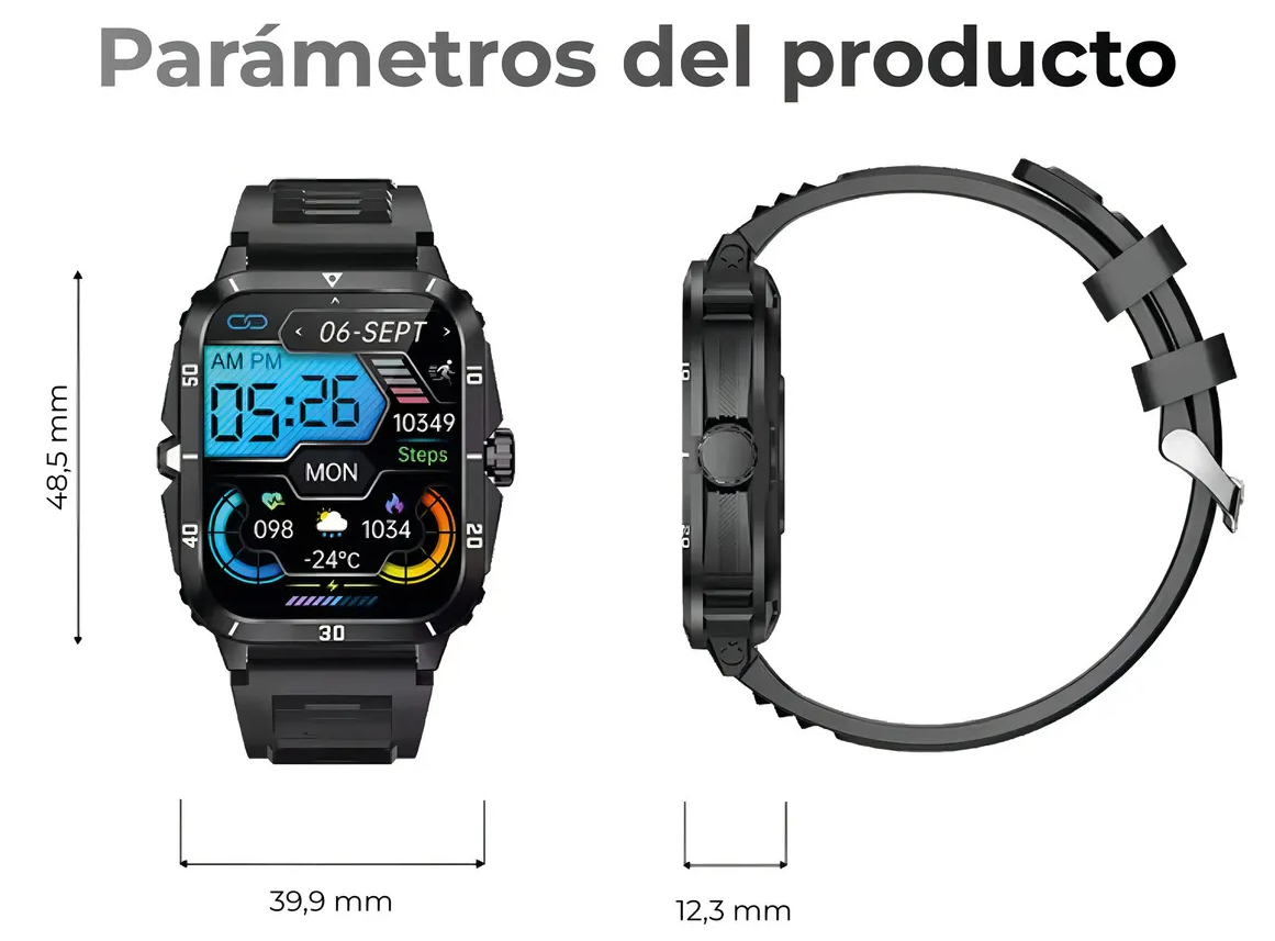 Reloj Inteligente Smart Watch Carrello Kt71 Deportivo Outdoor