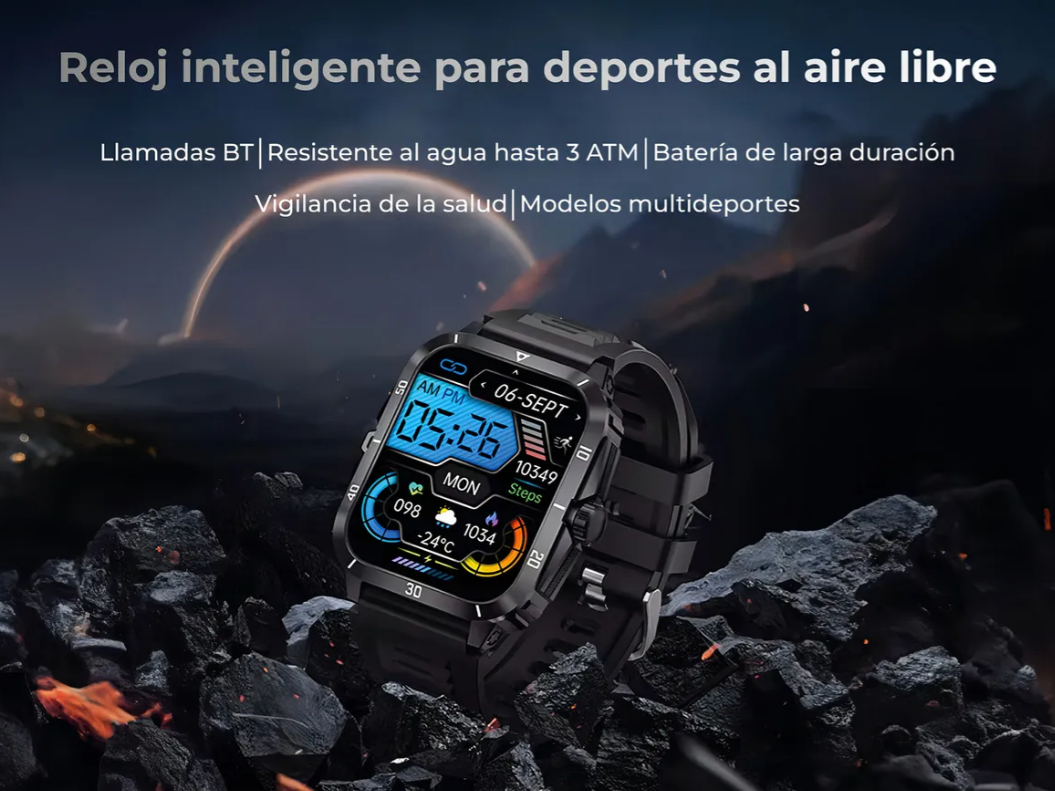 Reloj Inteligente Smart Watch Carrello Kt71 Deportivo Outdoor